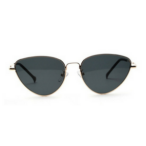 Black Gold Retro Cat Sunglasses