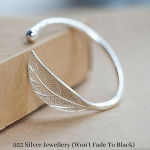 Leaf Cuff Bracelet 925 Silver