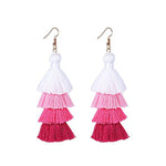 Pink Layered Earrings