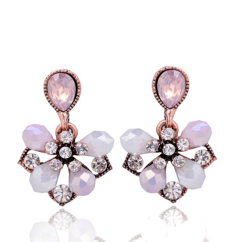 Pink Petals Stud Earrings