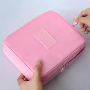 Pink Waterproof Cosmetic Bag