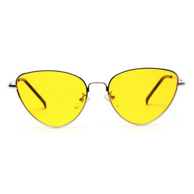Yellow Retro Cat Sunglasses